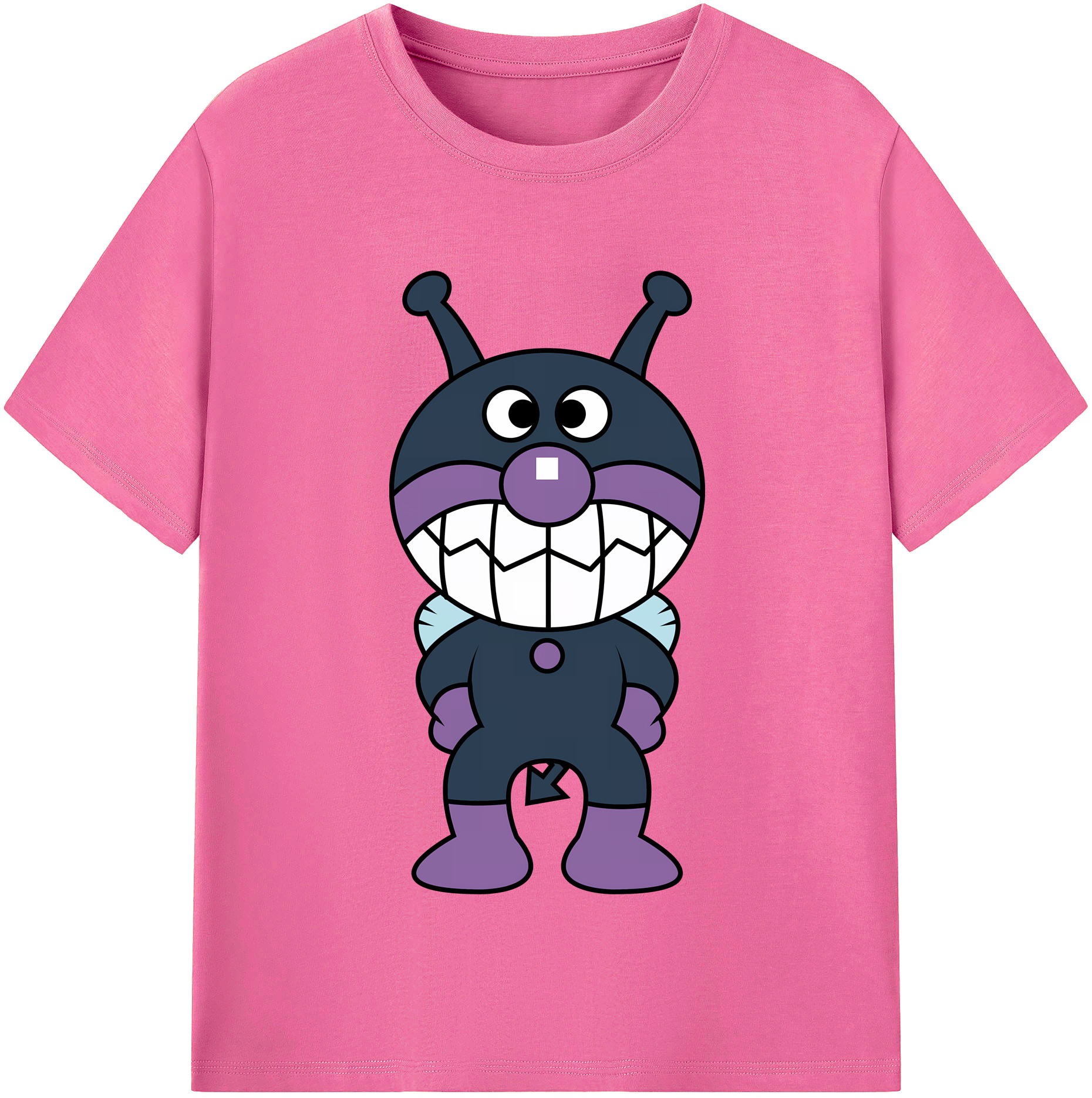（画像用） アンパンマン Anpanman レディースカジュアルプリントTシャツ（綿100％）